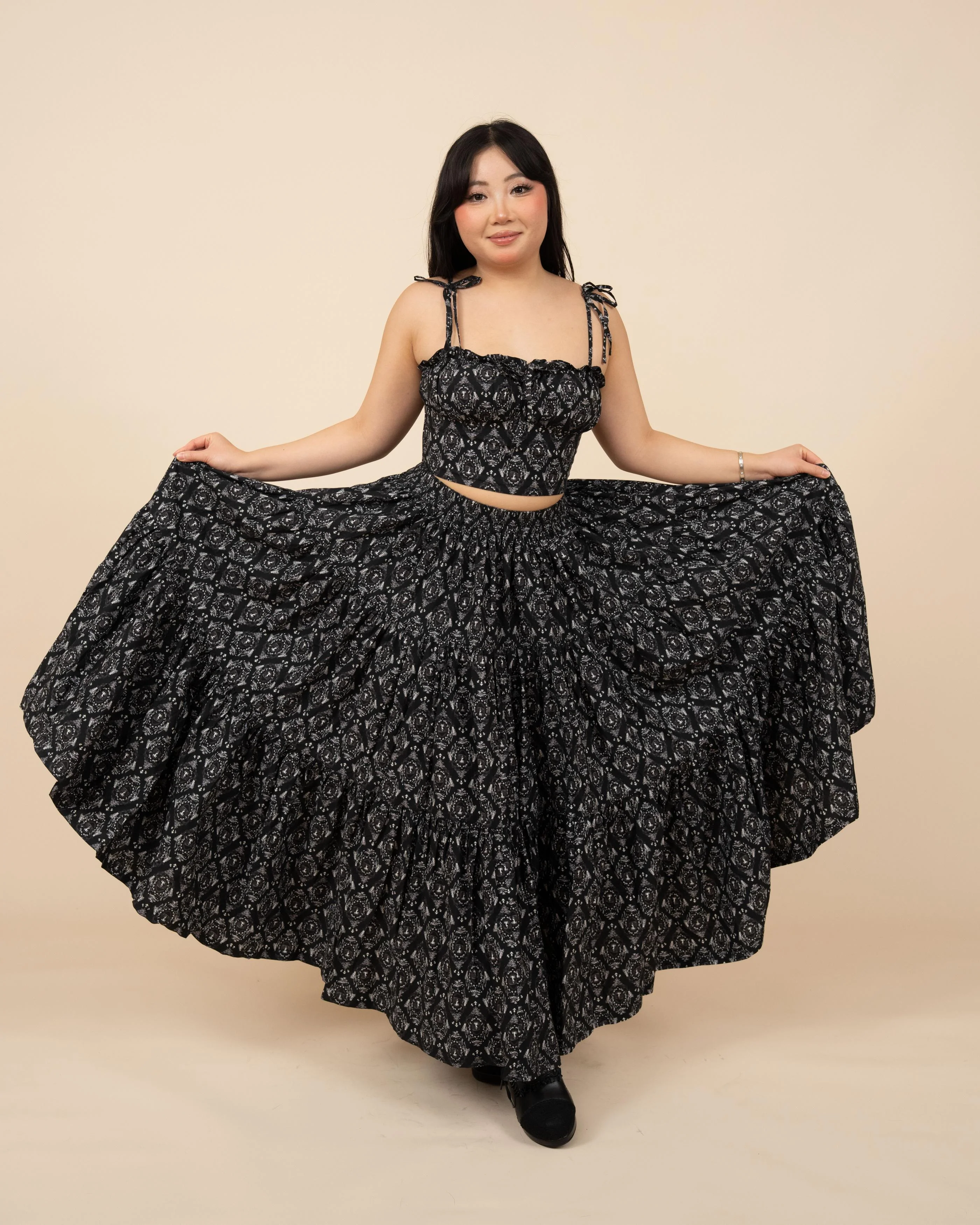 (Pre-Order) Black Damask Mushroom Top (ESD April 5th-11th) - Image 16