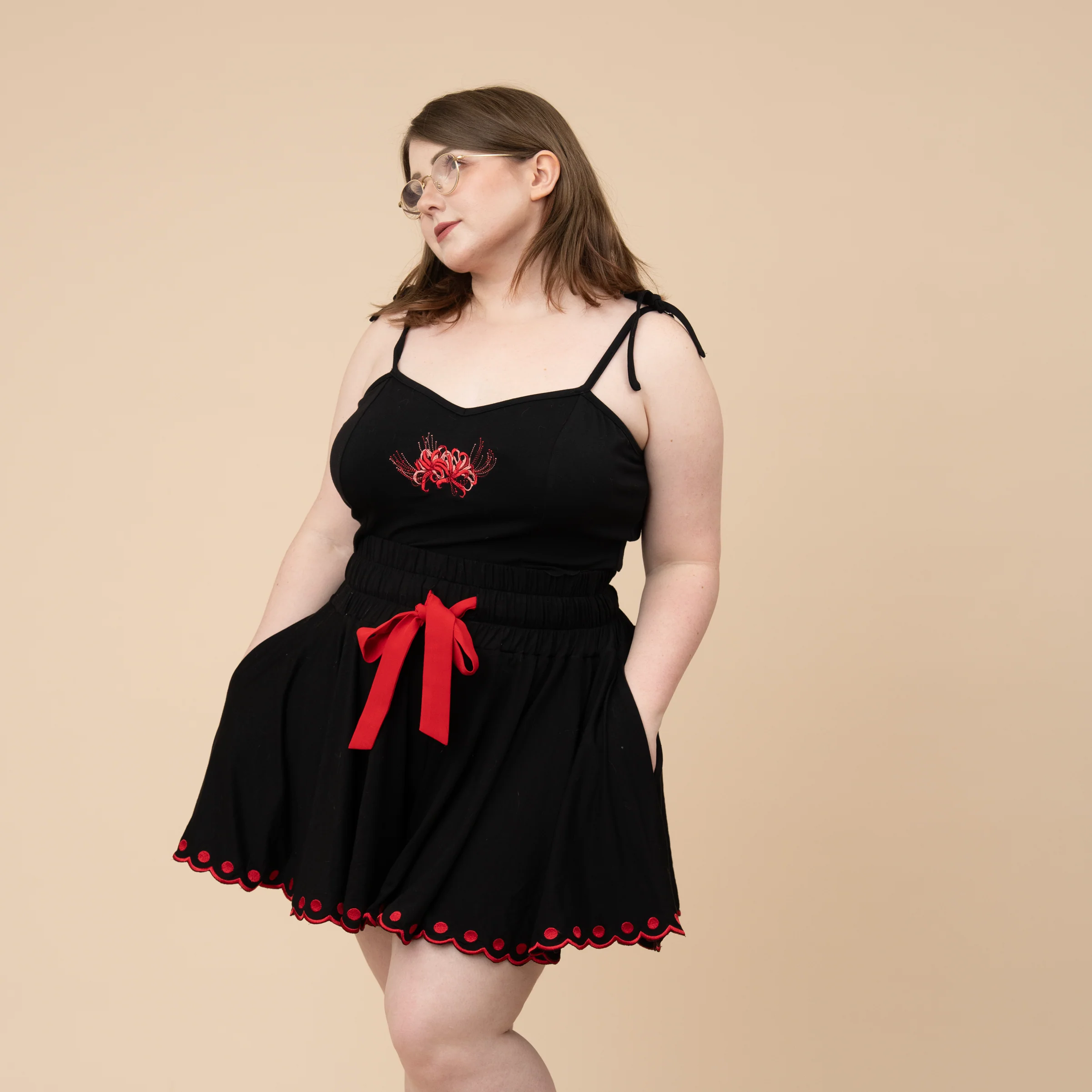 Higanbana Pajama Crop Top - Image 12