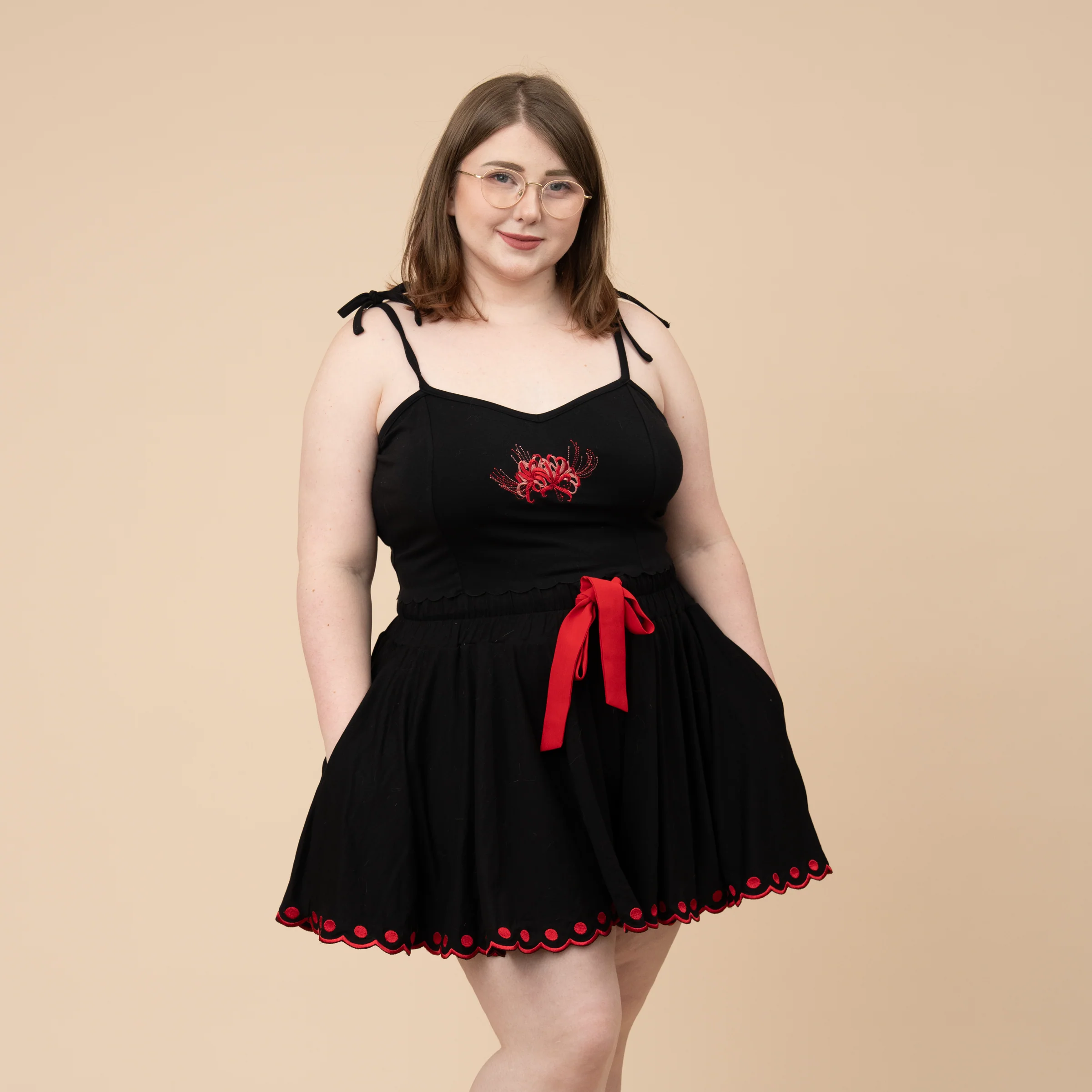 Higanbana Pajama Crop Top - Image 4
