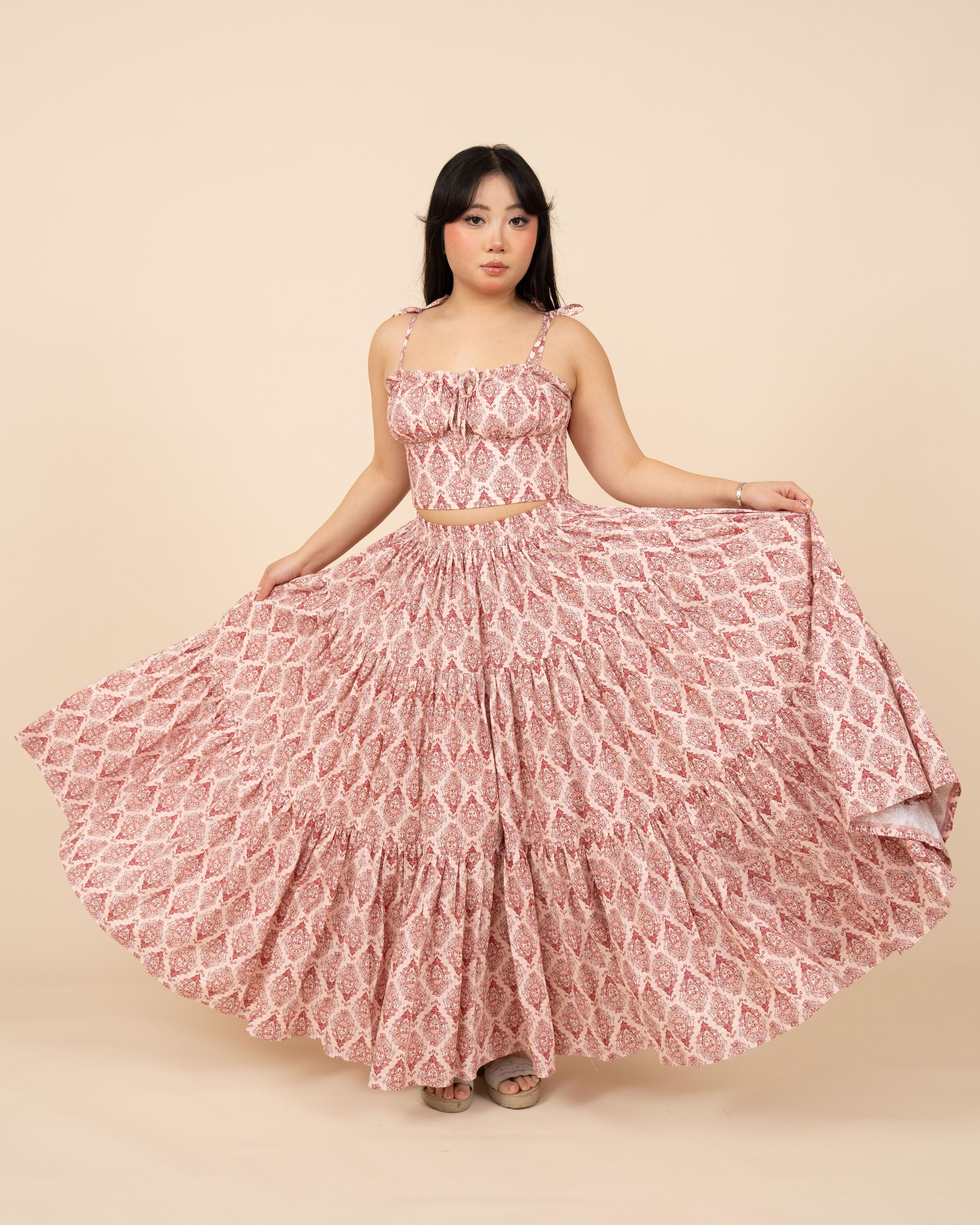 (Pre-Order) Pink Damask Mushroom Top (ESD April 5th-11th) - Image 6